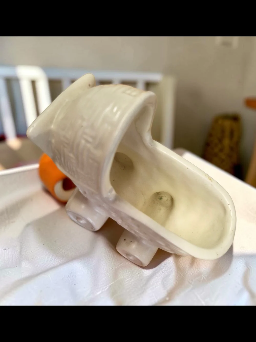 Vintage Haeger Ceramic Baby Carriage Planter
